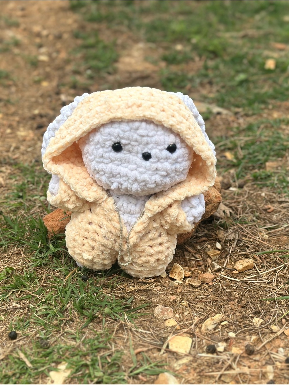 Crochet Rabbit with Chain and Onesie